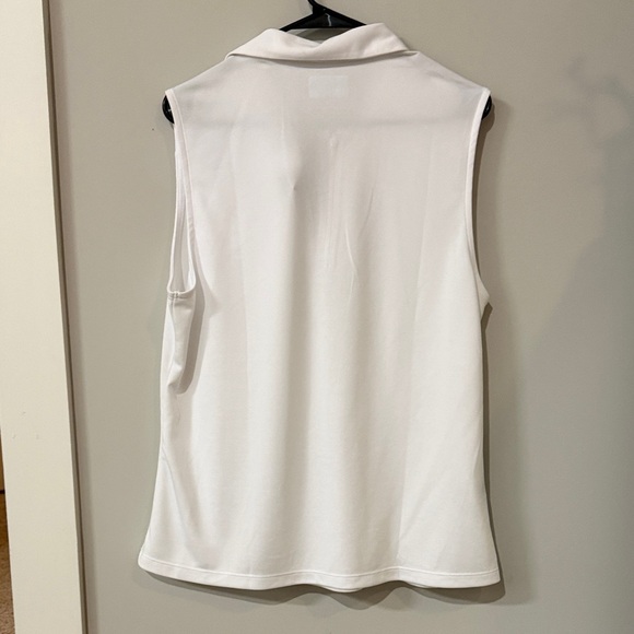 PGA Tour Women’s White Sleeveless Golf Top - Picture 3 of 4